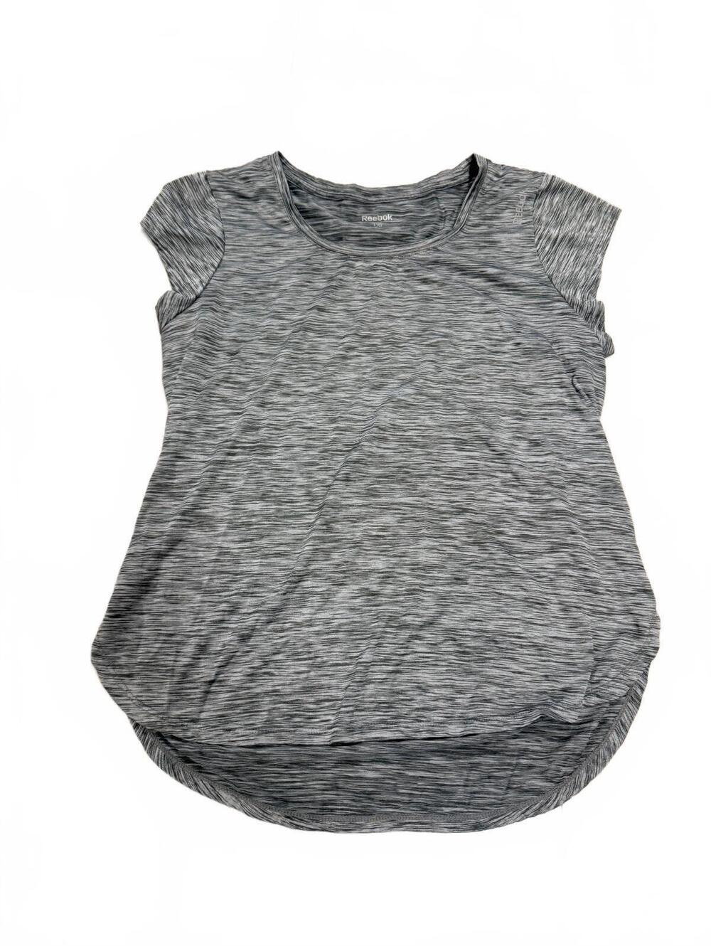 Reebok Grey Space-Dye Athletic T-Shirt Large